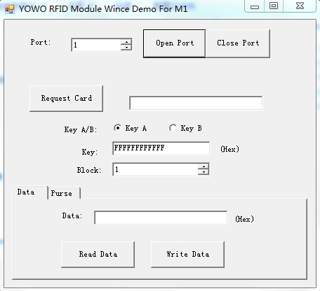 高频RFID模块Wince演示程序
